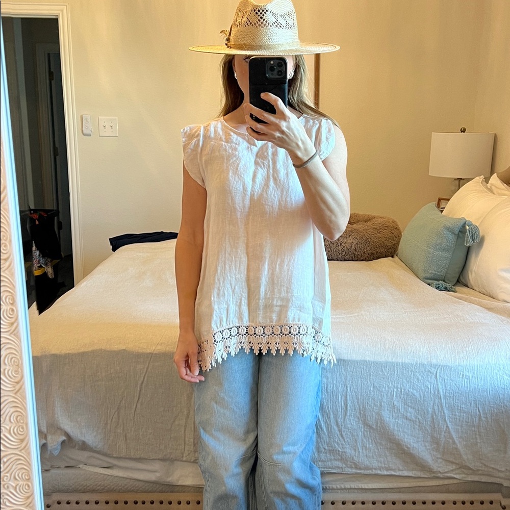 Linen tank size M